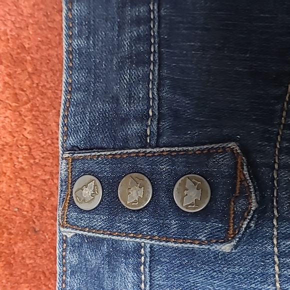 Y2K ANTIK TWISTED SEAM WIDE LEG JEANS - Picture 14 of 15